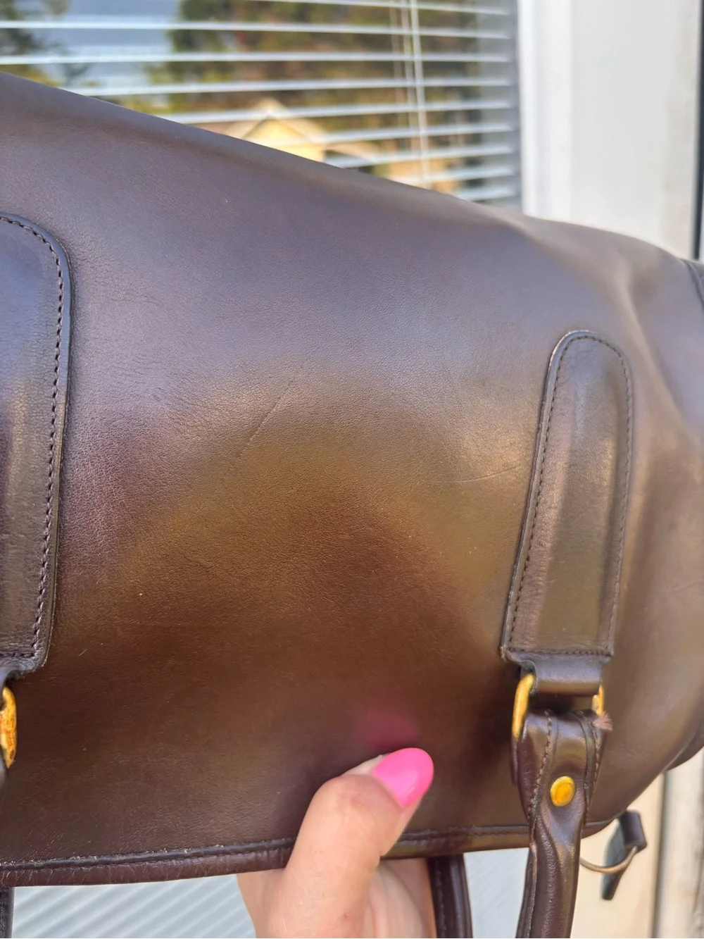 Authentic Coach NYC Mocha Madison satchel